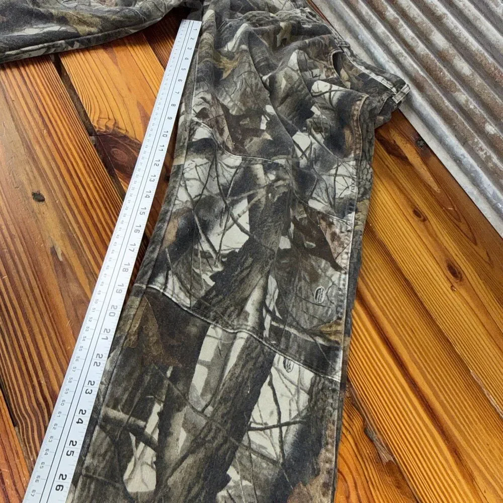 Vintage 90s Wrangler Real Tree Camo Pants Double Knee Straight Leg Men’s 40x30
